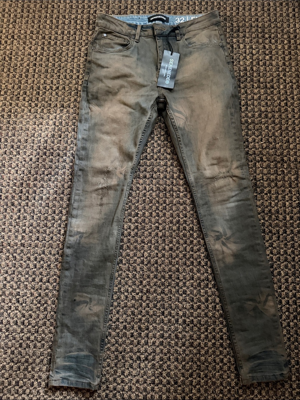 SERENEDE Skinny Jeans in Brown